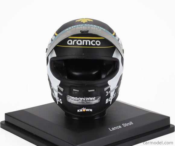 Stilo Helmet F1 Helma Lance Stroll Team Aramco Cognizant Aston Martin N°18 Canada GP 2024 1:5 Spark Model čierna