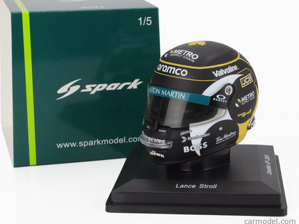 Stilo Helmet F1 Helma Lance Stroll Team Aramco Cognizant Aston Martin N°18 Canada GP 2024 1:5 Spark Model čierna