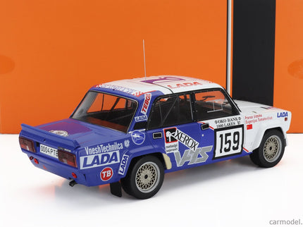 Lada Fiat 2105 Vfts N°159 Rally 1000 Lakes 1987 Eugenijus Tumalevicious - Pranas Videika 1:18 IXO Models biela modrá
