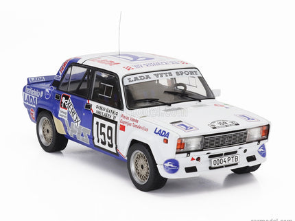 Lada Fiat 2105 Vfts N°159 Rally 1000 Lakes 1987 Eugenijus Tumalevicious - Pranas Videika 1:18 IXO Models biela modrá
