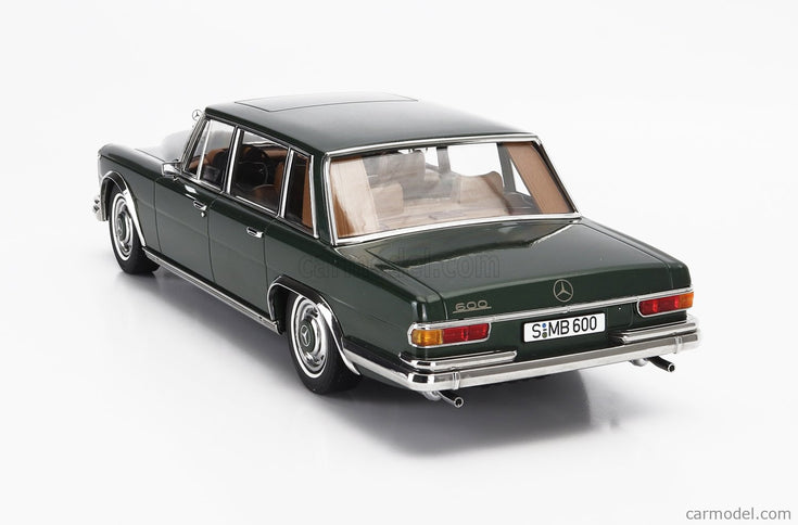 Mercedes Benz S-Class 600 Pullman (W100) 1963 1:18 KK Scale zelená metalická