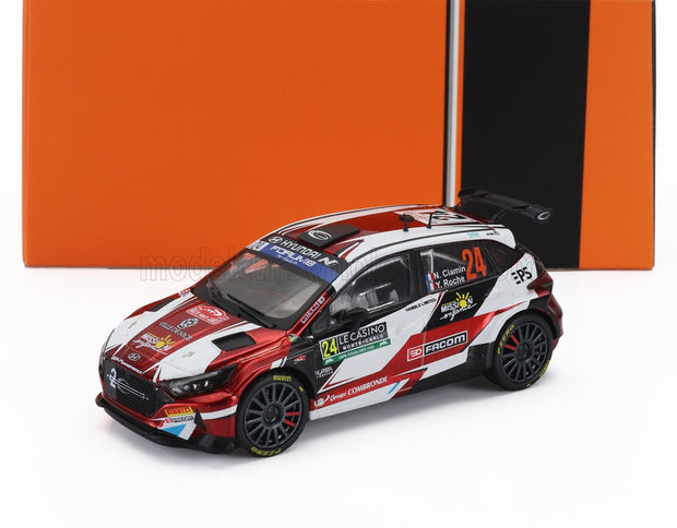 HYUNDAI | i20 N RALLY2 N 24 RALLY MONTECARLO 2024 NICOLAS CIAMIN - YANNICK ROCHE | RED BLACK WHITE