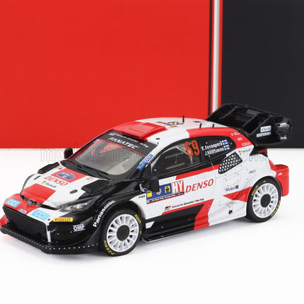 TOYOTA | YARIS GR HYBRID RALLY1 TEAM TOYOTA GAZOO RACING WRT N 69 2nd RALLY CENTRAL EUROPEAN 2023 KALLE ROVANPERA - JONNE HALTTUNEN | WHITE RED BLACK