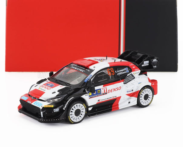 TOYOTA | YARIS GR HYBRID RALLY1 TEAM TOYOTA GAZOO RACING WRT N 69 2nd RALLY CENTRAL EUROPEAN 2023 KALLE ROVANPERA - JONNE HALTTUNEN | WHITE RED BLACK