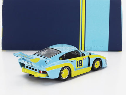 PORSCHE | 935 930 K3 3.0L F6 TURBO TEAM JLP RACING N 18 3rd 6h SILVERSTONE 1980 JOHN PAUL - BRIAN REDMAN | LIGHT BLUE YELLOW