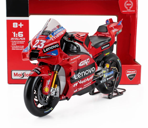 DUCATI | DESMOSEDICI GP24 TEAM LENOVO N 23 MOTOGP SEASON 2024 ENEA BASTIANINI | RED