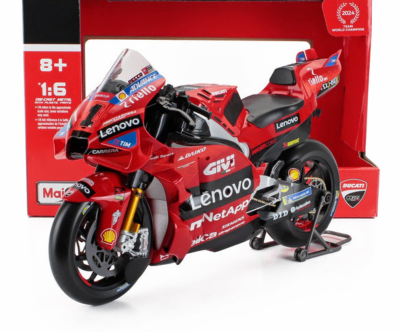 DUCATI | DESMOSEDICI GP24 TEAM LENOVO N 1 MOTOGP SEASON 2024 FRANCESCO BAGNAIA | RED