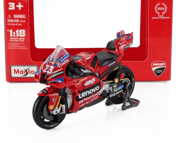 DUCATI | DESMOSEDICI GP24 TEAM LENOVO N 23 MOTOGP SEASON 2024 ENEA BASTIANINI | RED