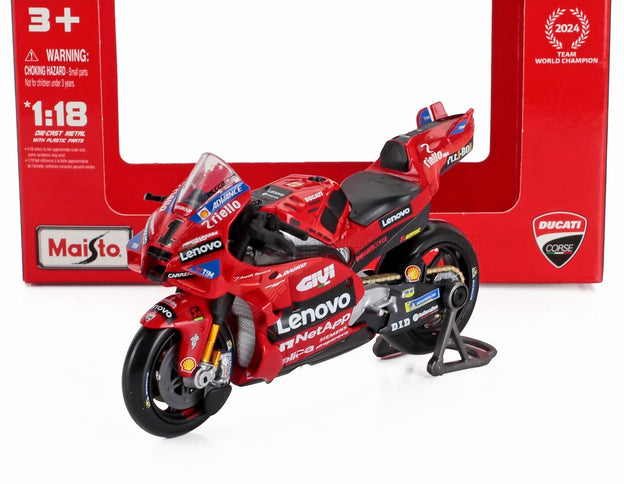 DUCATI | DESMOSEDICI GP24 TEAM LENOVO N 1 MOTOGP SEASON 2024 FRANCESCO BAGNAIA | RED