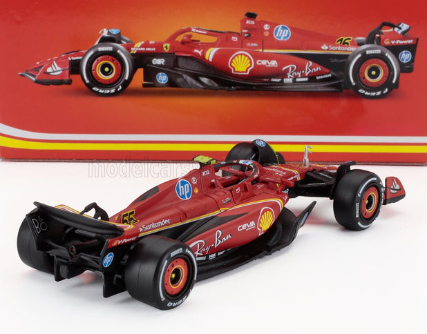 FERRARI | F1  SF-24 TEAM SCUDERIA FERRARI N 55 4th ITALY MONZA GP 2024 CARLOS SAINZ | RED WHITE BLACK