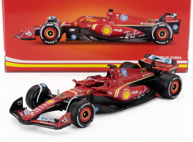 FERRARI | F1  SF-24 TEAM SCUDERIA FERRARI N 16 WINNER ITALY MONZA GP 2024 CHARLES LECLERC | RED WHITE BLACK