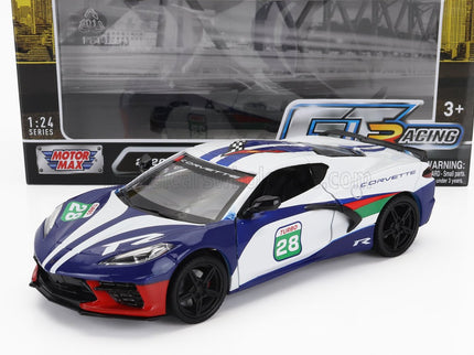 CHEVROLET | CORVETTE C8 N 28 RACING 2020 | WHITE BLUE