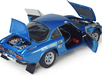 RENAULT | MODEL-KIT - ALPINE A110 1600S N 22 4th RALLY MONTECARLO 1971 JEAN CLAUDE ANDRUET - MICHEL VIAL | BLUE MET
