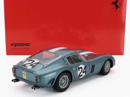 Ferrari 250 GTO Coupe N°24 12h Sebring 1962 Philip Hill - Olivier Gendebien 1:18 Kyosho modrá