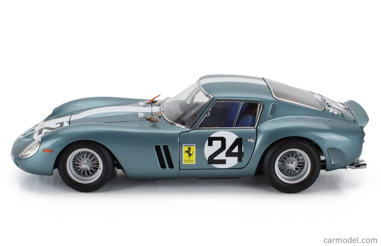 Ferrari 250 GTO Coupe N°24 12h Sebring 1962 Philip Hill - Olivier Gendebien 1:18 Kyosho modrá
