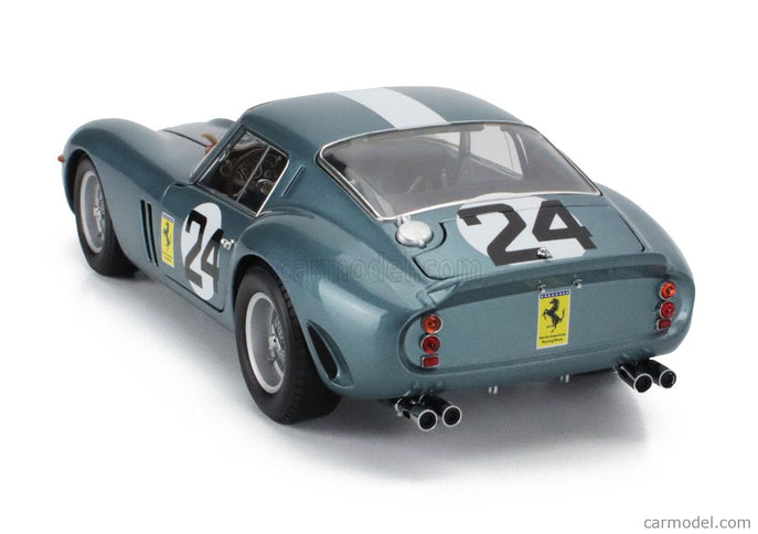 Ferrari 250 GTO Coupe N°24 12h Sebring 1962 Philip Hill - Olivier Gendebien 1:18 Kyosho modrá