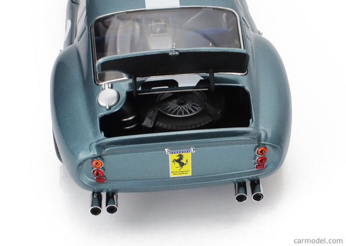 Ferrari 250 GTO Coupe N°24 12h Sebring 1962 Philip Hill - Olivier Gendebien 1:18 Kyosho modrá