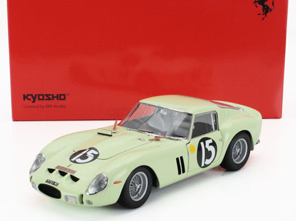 Ferrari 250 GTO RHD N°15 Víťaz Tourist Trophy Goodwood International 1962 Innes Ireland 1:18 Kyosho svetlozelená
