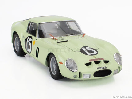 Ferrari 250 GTO RHD N°15 Víťaz Tourist Trophy Goodwood International 1962 Innes Ireland 1:18 Kyosho svetlozelená