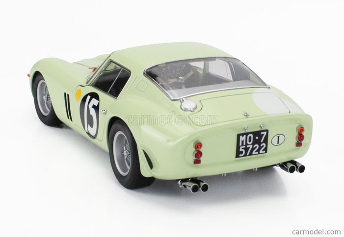 Ferrari 250 GTO RHD N°15 Víťaz Tourist Trophy Goodwood International 1962 Innes Ireland 1:18 Kyosho svetlozelená
