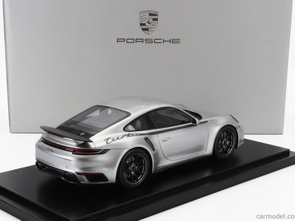 Porsche 911 992 Turbo Coupe 2024 - 50th Anniversary 911 Turbo 1:18 Spark Model strieborná
