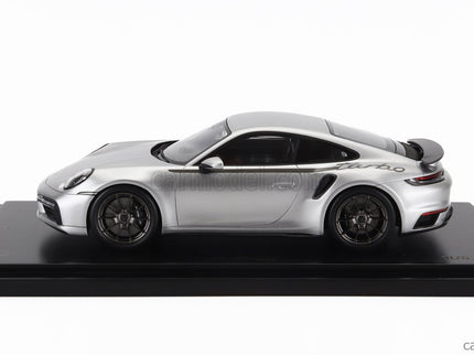 Porsche 911 992 Turbo Coupe 2024 - 50th Anniversary 911 Turbo 1:18 Spark Model strieborná