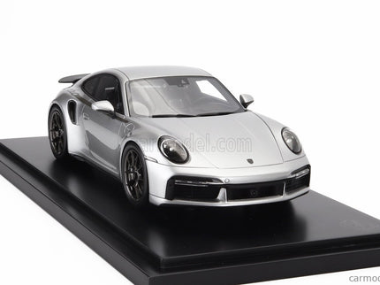 Porsche 911 992 Turbo Coupe 2024 - 50th Anniversary 911 Turbo 1:18 Spark Model strieborná