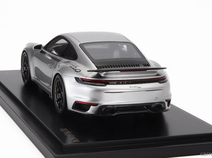 Porsche 911 992 Turbo Coupe 2024 - 50th Anniversary 911 Turbo 1:18 Spark Model strieborná