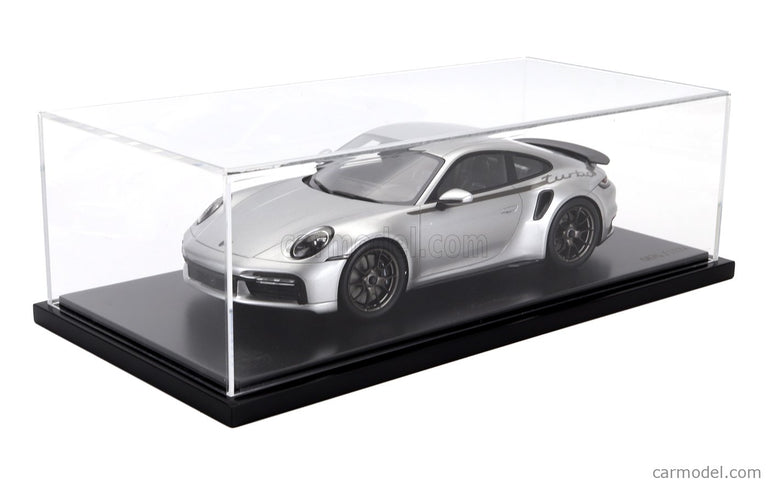 Porsche 911 992 Turbo Coupe 2024 - 50th Anniversary 911 Turbo 1:18 Spark Model strieborná