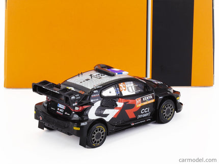 Toyota Yaris GR RALLY1 Team Toyota Gazoo Racing Wrt N°69 (with Snorkel) Víťaz Rally Safari Kenya 2024 Kalle Rovanpera - Jonne Halttunen 1:43 IXO Models čierna biela červená