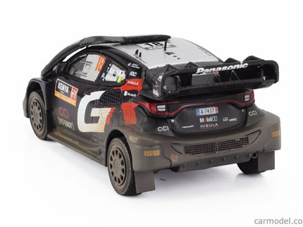 Toyota Yaris GR RALLY1 Team Toyota Gazoo Racing Wrt N°18 (with Snorkel) 2. Miesto Rally Safari Kenya 2024 Takamoto Katsuta - Aaron Johnston 1:43 IXO Models čierna biela červená