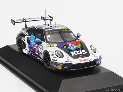 Porsche 911 992 GT3 R Team Kus Bernhard N°75 DTM Sezóna 2023 Laurin Heinrich 1:43 IXO Models biela čierna