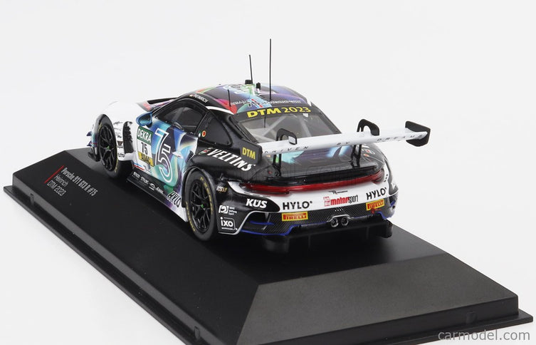 Porsche 911 992 GT3 R Team Kus Bernhard N°75 DTM Sezóna 2023 Laurin Heinrich 1:43 IXO Models biela čierna