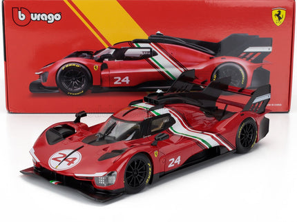 FERRARI | 499P 3.0L TURBO V6 N 24 MODIFICATA 2024 | RED YELLOW BLACK
