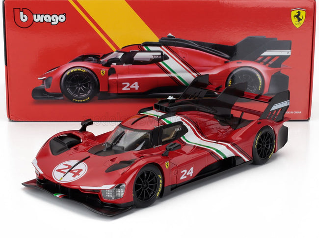 FERRARI | 499P 3.0L TURBO V6 N 24 MODIFICATA 2024 | RED YELLOW BLACK