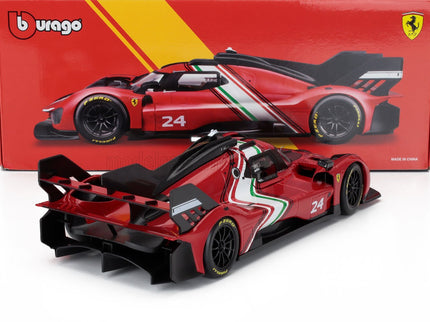 FERRARI | 499P 3.0L TURBO V6 N 24 MODIFICATA 2024 | RED YELLOW BLACK