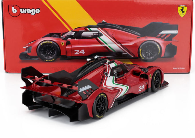 FERRARI | 499P 3.0L TURBO V6 N 24 MODIFICATA 2024 | RED YELLOW BLACK