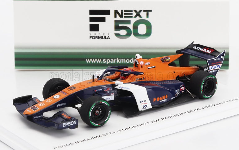 DALLARA | SF23 HR-417-E TEAM PONOS NAKAJIMA RACING M-TEC N 65 SUPER FORMULA SEASON 2024 REN SATO | ORANGE WHITE BLUE