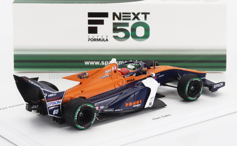 DALLARA | SF23 HR-417-E TEAM PONOS NAKAJIMA RACING M-TEC N 65 SUPER FORMULA SEASON 2024 REN SATO | ORANGE WHITE BLUE