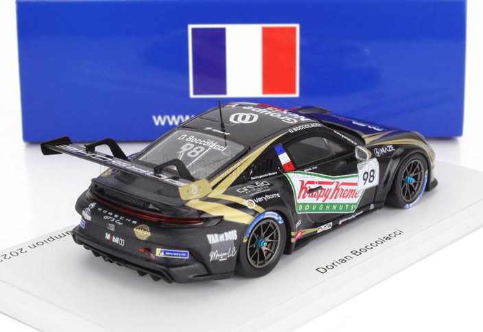 PORSCHE | 911 992 GT3 CUP N 98 FRANCE CHAMPION PORSCHE CARRERA CUP 2023 DORIAN BOCCOLACCI | BLACK