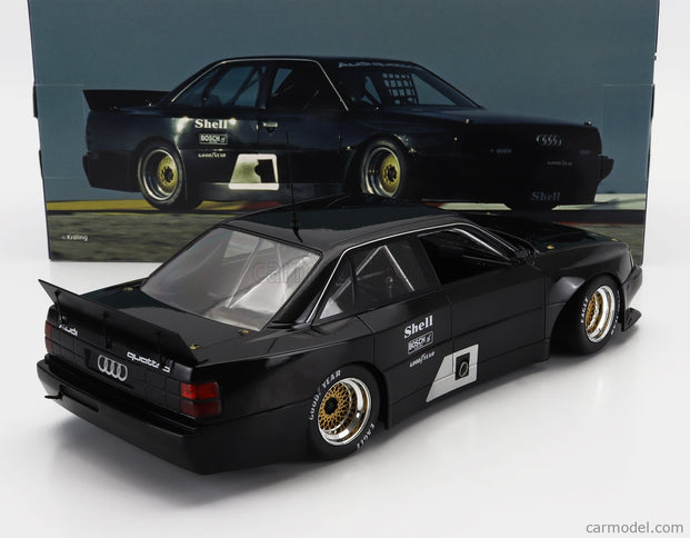 Audi 200 Quattro Team Audi Sport N°0 Testovací Voz Trans-AM 1987 Hans Joachim Stuck - Walter Rohrl - Hurley Haywood 1:18 Werk83 matná čierna
