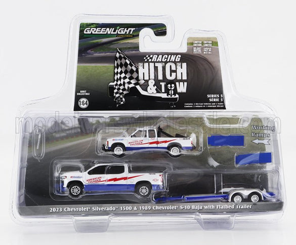 CHEVROLET | SILVERADO 1500 PICK-UP 2023 WITH TRAILER + S-10 PICK-UP BAJA 1989 | WHITE RED BLUE