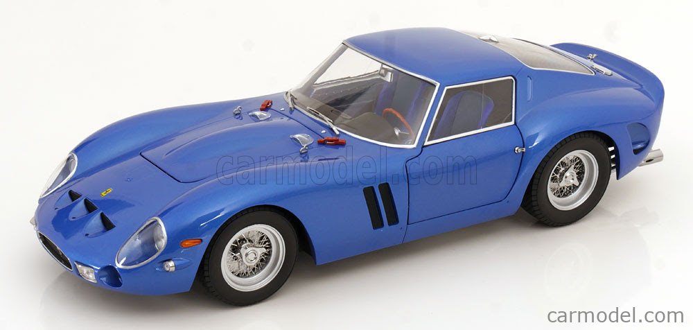 Ferrari 250 GTO 3.0L V12 Coupe 1962 1:12 KK Scale modrá metalická