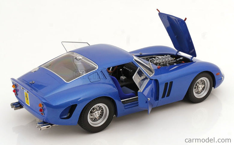 Ferrari 250 GTO 3.0L V12 Coupe 1962 1:12 KK Scale modrá metalická