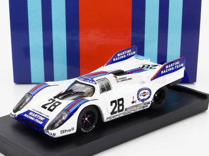 PORSCHE | 917K MARTINI RACING TEAM N 28 1000km AUSTRIA 1971 HELMUT MARKO - GERARD LARROUSSE | WHITE BLUE RED