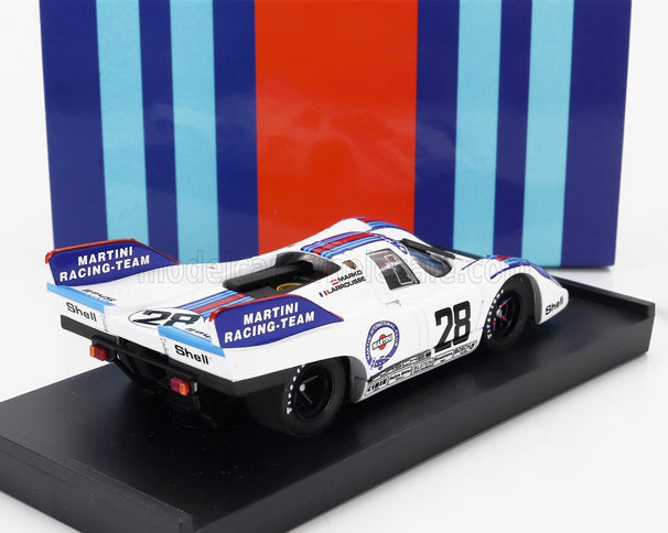 PORSCHE | 917K MARTINI RACING TEAM N 28 1000km AUSTRIA 1971 HELMUT MARKO - GERARD LARROUSSE | WHITE BLUE RED