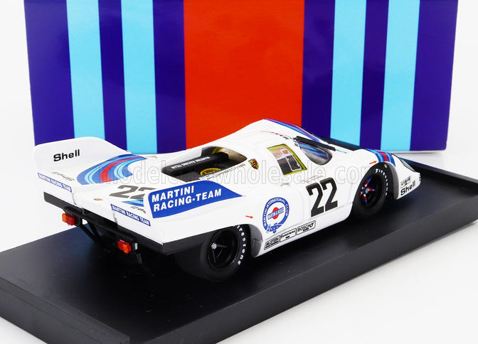 PORSCHE | 917K 4.9L TEAM MARTINI RACING N 22 WINNER 24h LE MANS 1971 HELMUT MARKO - GIJS VAN LENNEP | WHITE BLUE RED