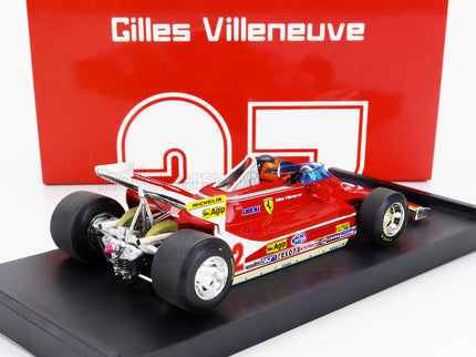 FERRARI | F1  312T4 N 12 MONACO GP 1979 GILLES VILLENEUVE - WITH DRIVER FIGURE | RED