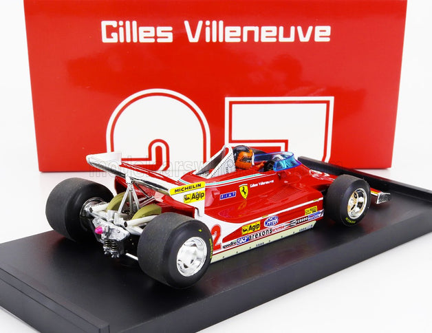 FERRARI | F1  312T4 N 12 MONACO GP 1979 GILLES VILLENEUVE - WITH DRIVER FIGURE | RED