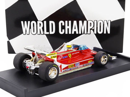 FERRARI | F1  312T4 N 11 WORLD CHAMPION WINNER MONACO GP 1979 JODY SCHECKTER - WITH DRIVER FIGURE | RED